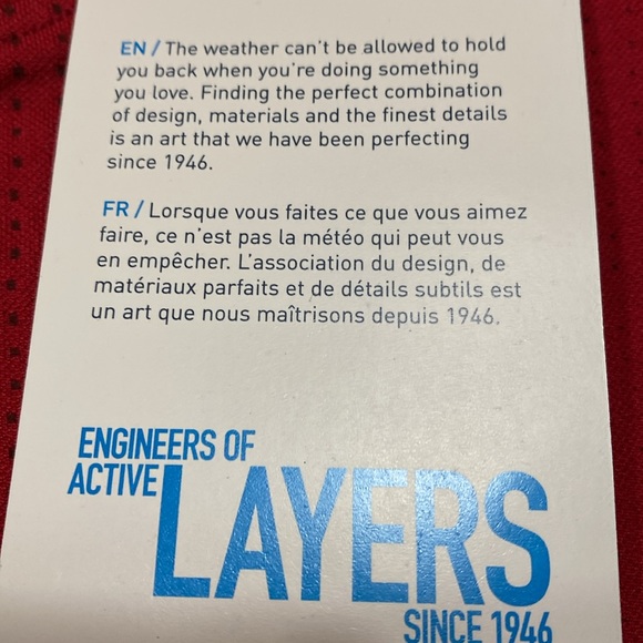 Odlo Base Layer Women’s T Shirt Size XL Red Long Sleeve Fitted Crew Poly Blend - Picture 9 of 14